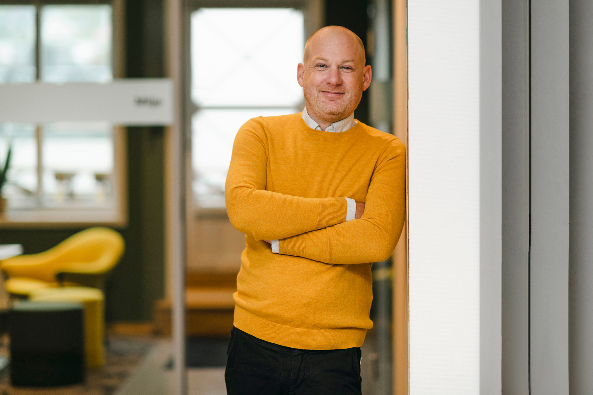 Half body portrait of employee Anders Palmgren