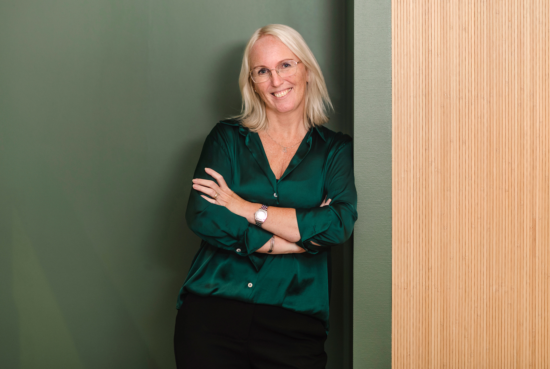 Half body portrait of employee Maria Gullberg