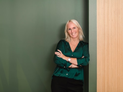 Half body portrait of employee Maria Gullberg